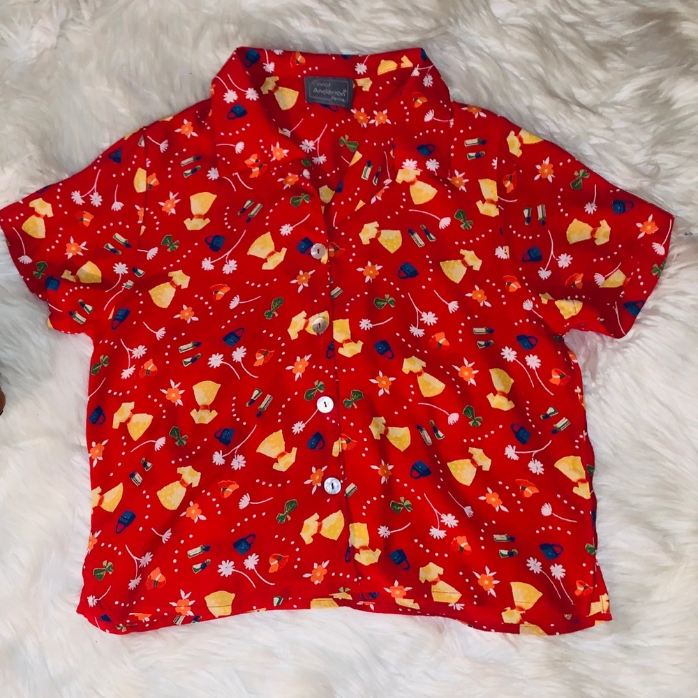 Carol Anderson Vintage Gorgeous Print Button Down